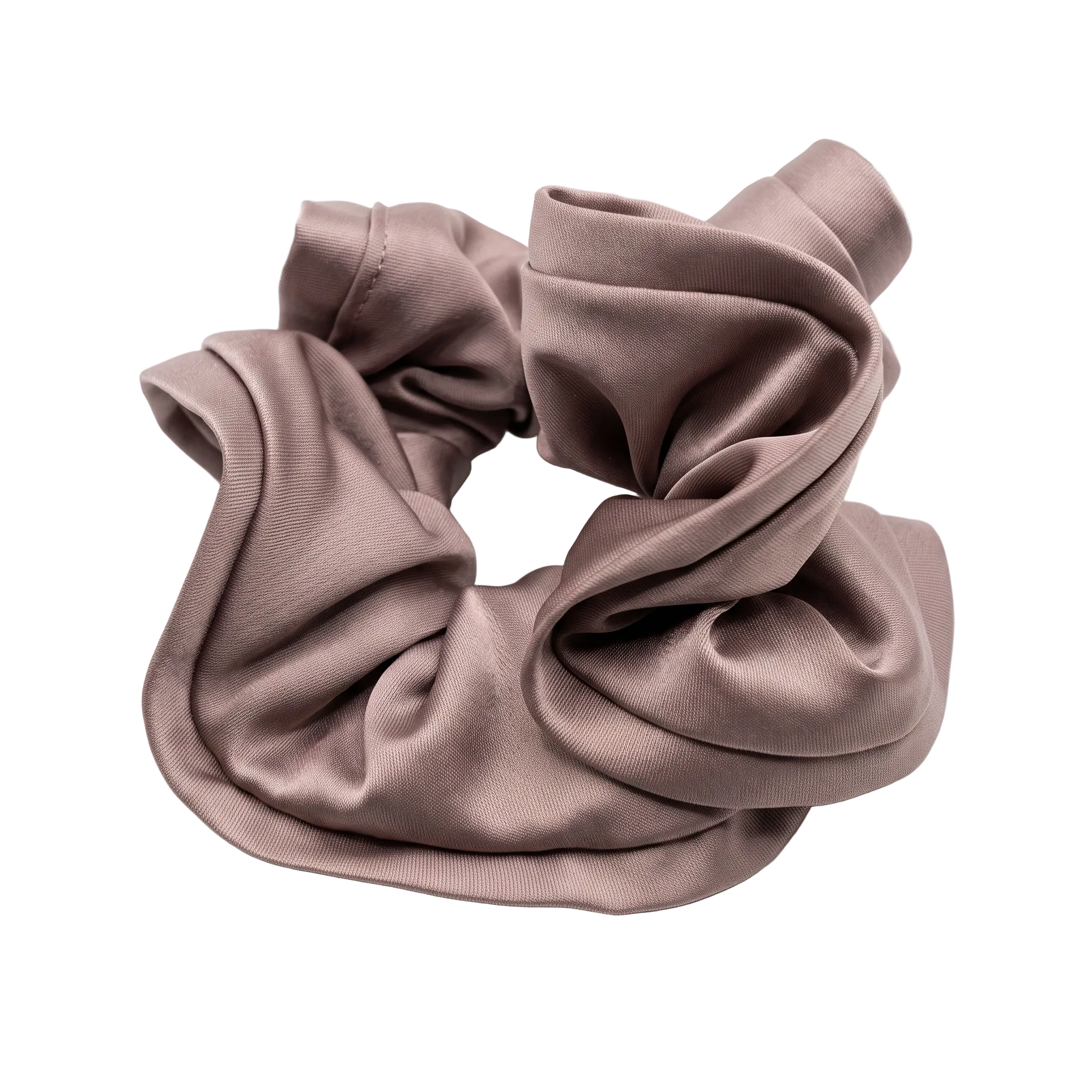 Dusty Mauve Silk Jumbo Scrunchie