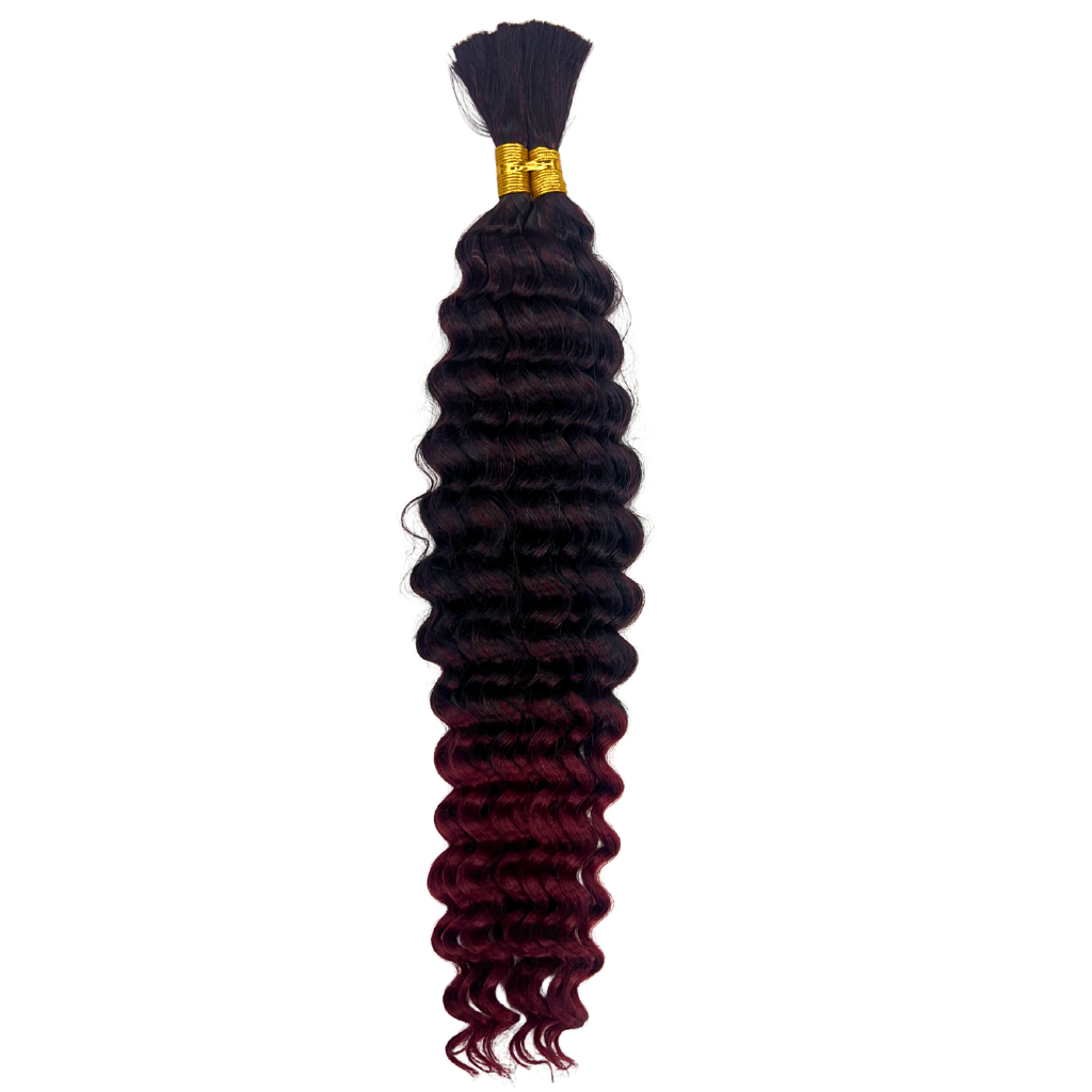 Ombre Burgundy Deep Curl ( S )