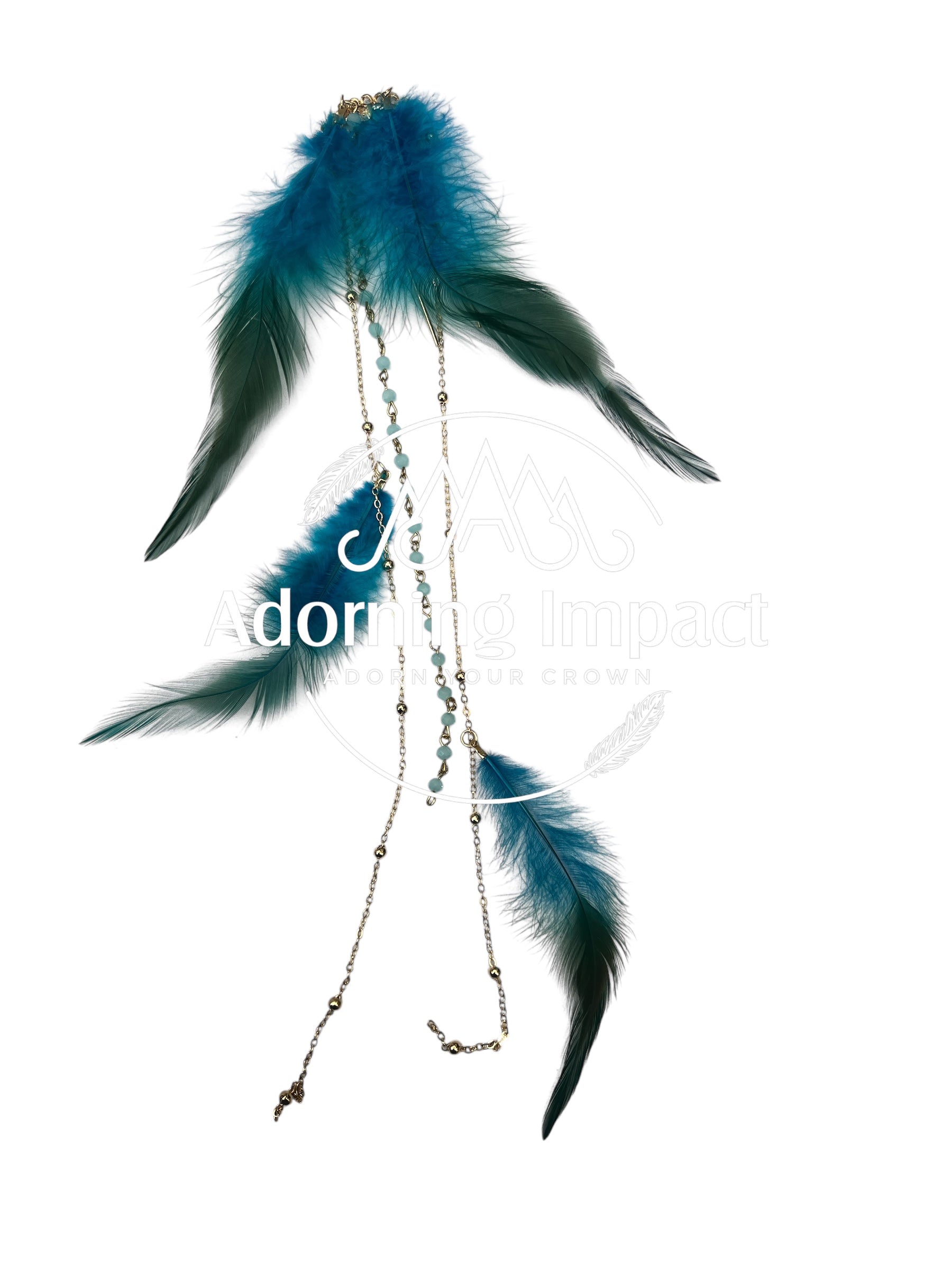 Blue Green Feather