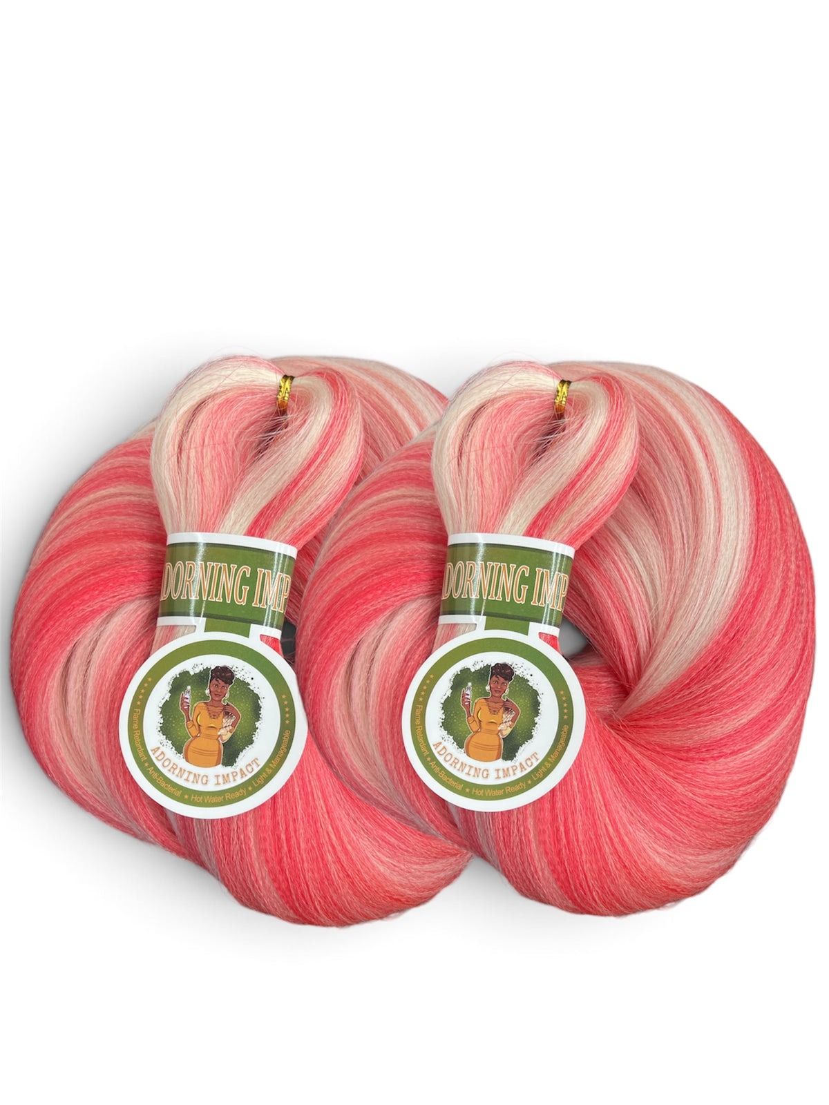 Strawberry Cheesecake ( Pre-Stretched, Custom Blend Braiding Extensions )